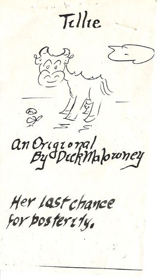 Kenneth Oswald Schmidt's handwritten original of Fishing for a Cow — page 1 of 5