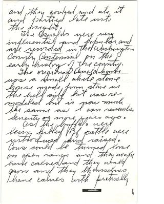 Kenneth Oswald Schmidt's cursive draft of a letter to all the great grandchildren — page 4 of 7