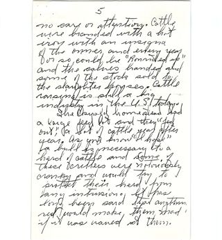 Kenneth Oswald Schmidt's cursive draft of a letter to all the great grandchildren — page 5 of 7