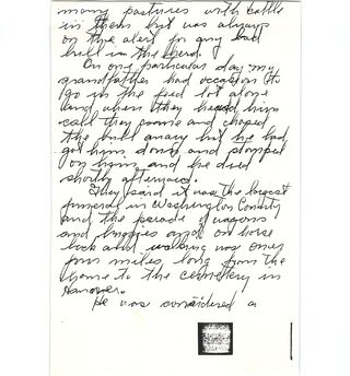 Kenneth Oswald Schmidt's cursive draft of a letter to all the great grandchildren — page 6 of 7