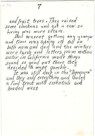 Kenneth Oswald Schmidt's handwritten original of My Father — page 7 of 7