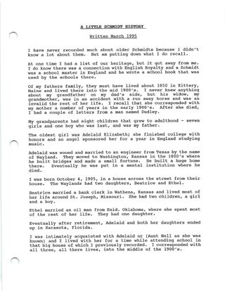 Scan of a little family history