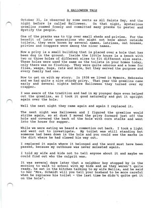 Scan of a halloween tale