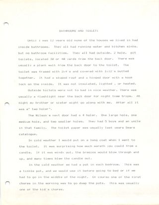 Scan of bathrooms and toilets — page 1 of 2