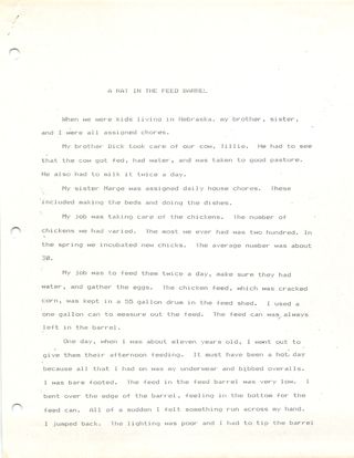 Scan of a rat in the feed barrel — page 1 of 2